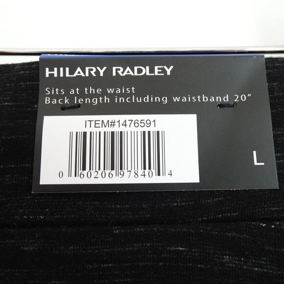 Hilary Radley Knit Skirt Size L Heather Black NEW Stretch Pull On - Picture 4 of 6
